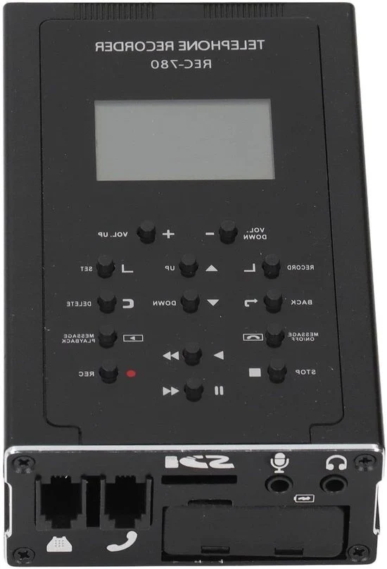 Registratore di Messaggi di Voce con Memoria di 32 GB Registrazione Automatica di Chiamate e Messaggi di Risposta Supporto per Telefoni Analogici e VoIP Digitale