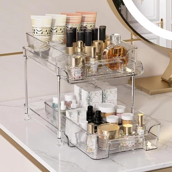 Organizzatore sotto cassetti - Trattabile - 2 Livelli - Per camera da letto, bagni e cucine Organizzatore cucina