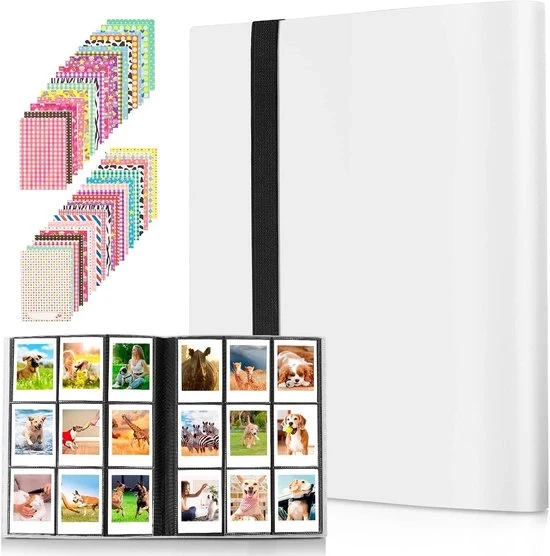 Albumetto Fotografico Mini per Fotocamera Instant - 432 Sacchetti - Bianco