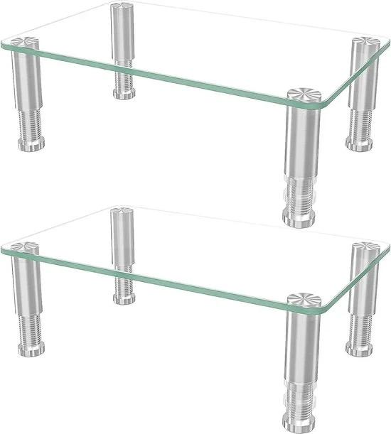 Stand per Computer 2 in 1 con Regolazione di Altezza per Desktop Multimedia per PC, Laptop e TV - HD01T-002P
