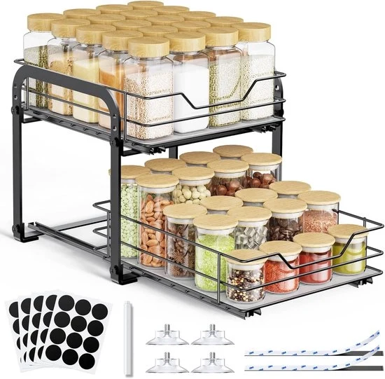 Kruidenrek estraibile - 2 livelli - per cucina