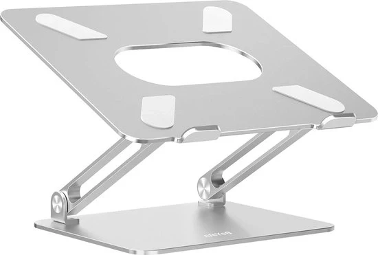 Ventilatore di raffreddamento per laptop regolabile - ventilazione ad aria calda - compatibile con MacBook Pro/Air Surface Laptop HP (argento) - 10-17 pollici Ventilatore di raffreddamento per laptop