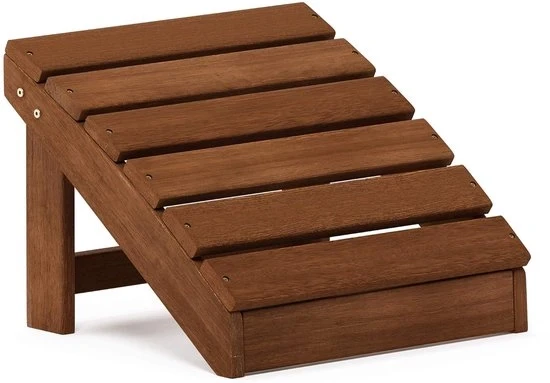 Banco per i piedi in legno di Meranti scuro - Impermeabile - 1 pezzo - Olio di Teak trattato