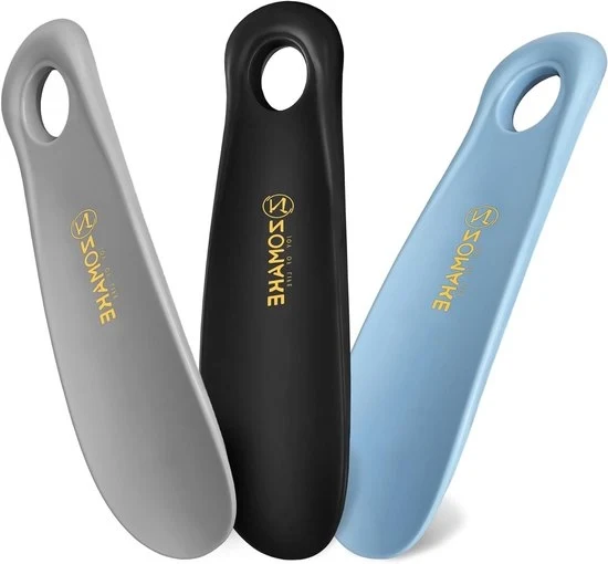 Set di Spatole Corte - 3 Pezzi - Piccolo - Plastica - 18.5 CM - Nero, Blu, Grigio