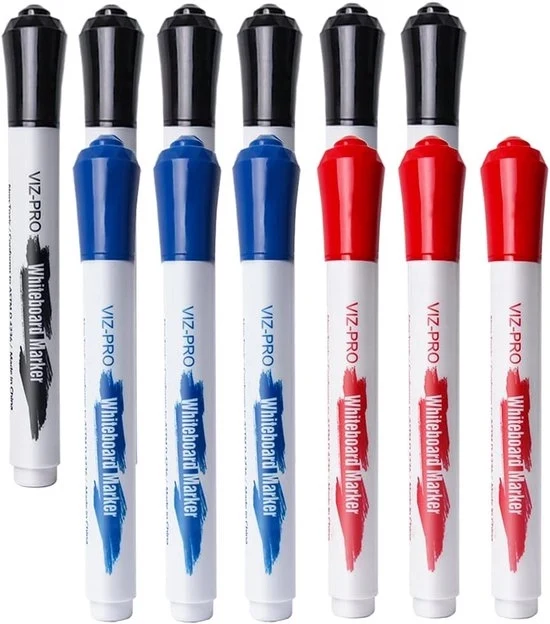 Markers a secco - Puntileggiatura fine - 12 pezzi - 3 colori