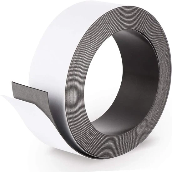 Magnetismo autoadesivo - adatto per presentazioni - 1 pezzo - nero - ferro - 500 x 3,5 cm