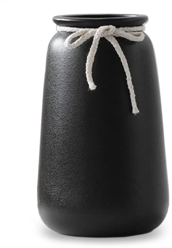 Vaso ceramico artigianale - Design minimalista - 1 pezzo - Bianco