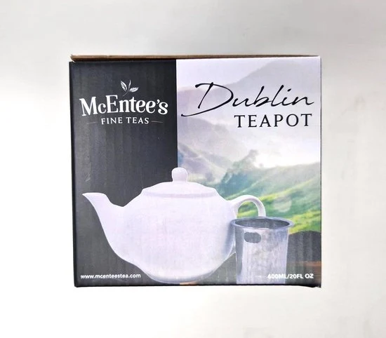 Teiera ceramica con infusore in acciaio inossidabile - 600ml - design elegante