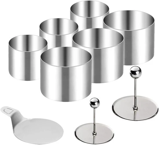 Set di dessertini - multifunzionale e duraturo - set da 6 - acciaio inossidabile