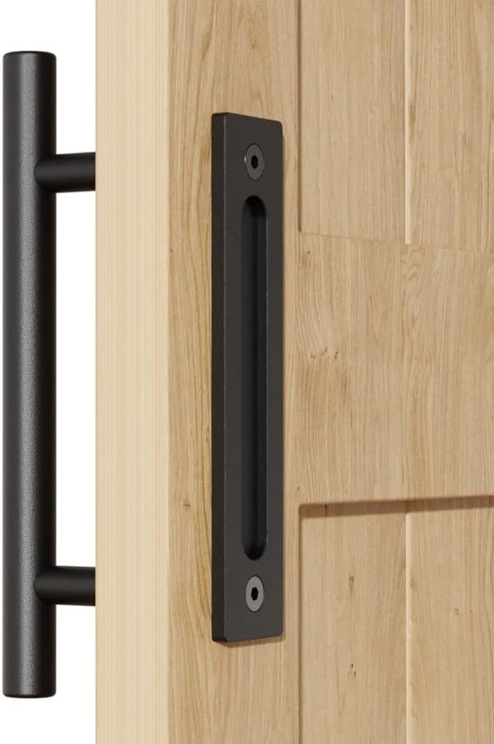 Maniglia di apertura automatica - Nero - 24 cm - Per porte in legno