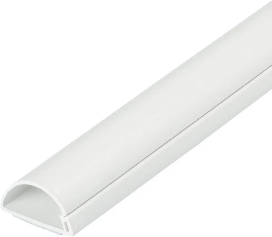 Cavo in gomma autoadesivo per la gestione dei cavi - 1 pezzo - bianco - 30 mm x 15 mm