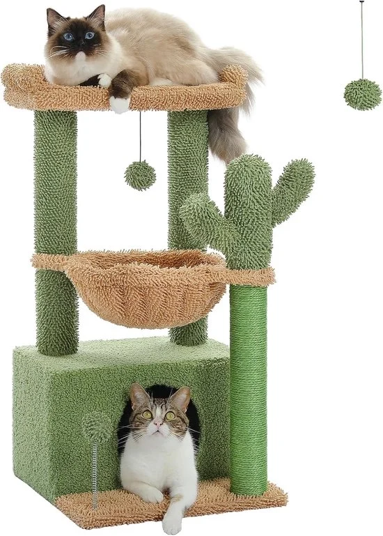 Albero per Gatti con Lettino - 102 cm - Verde