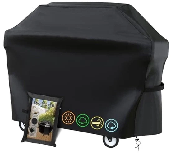 Griglia per barbecue – Impermeabile, Resistente al vento, Resistente alle radiazioni UV – 145 x 61 x 117 cm – Adatto per la maggior parte delle griglie per barbecue