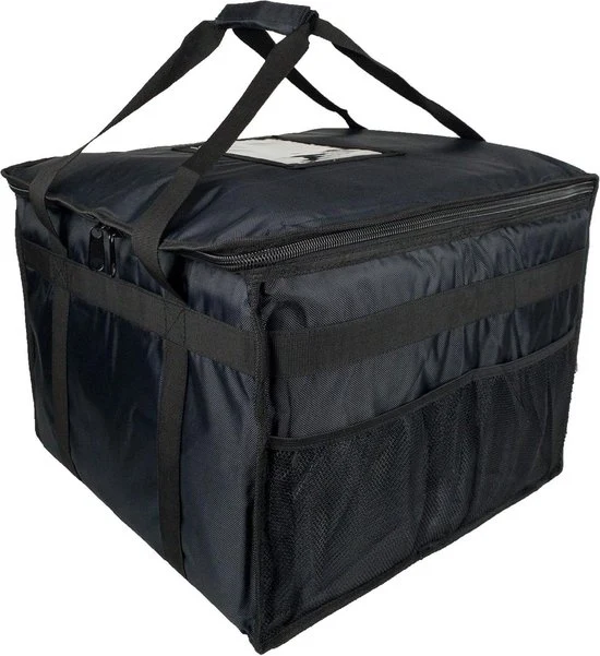 Borsa di consegna - Pizze calde termicamente isolate - 45x45x35cm - Nero