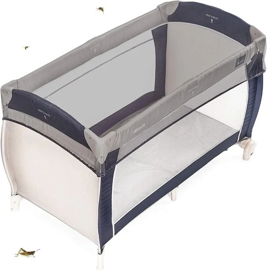 Materasso per lettino da campeggio - universale, lavabile e resistente - grigio