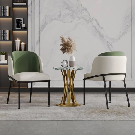 Sedia Adattabile - Beige - Verde - Gambe Adattabili - Struttura in Plastica