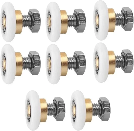Componenti di ricambio per porte doccia 23mm - Ruote per porte doccia - Componenti di ricambio per porte doccia con viti Modello: 23mm Componenti di ricambio per porte doccia con viti