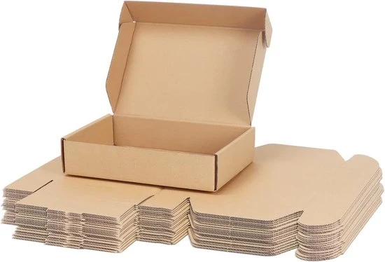 Scatola di spedizione piccola cartone golf marrone - 25 pezzi - 229x153x51 mm