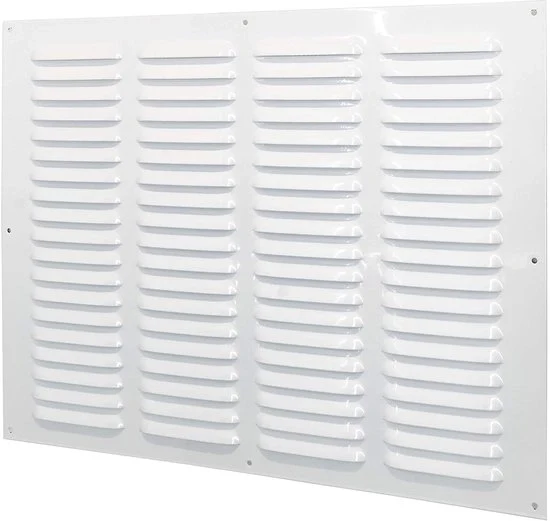 Rostello metallico per ventilazione - 40x30cm - bianco - adatto per ventilazione