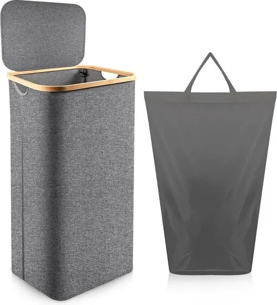 Assecco con coperchio 100 l - Lavatrice pieghevole con cassetti - Grigio