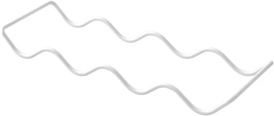 Supporto per bottiglie in vetro - 10 bottiglie - Bianco - Vetro