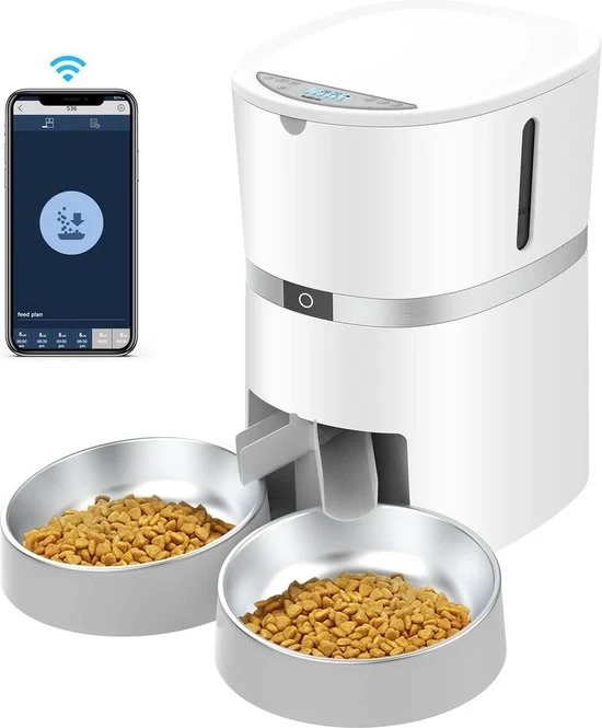 Automatizzatore Cibo per Gatti - Cassetta Cibo Automatica per Gatti - anche Adatta per Cani - Cassetta Cibo Elettrica