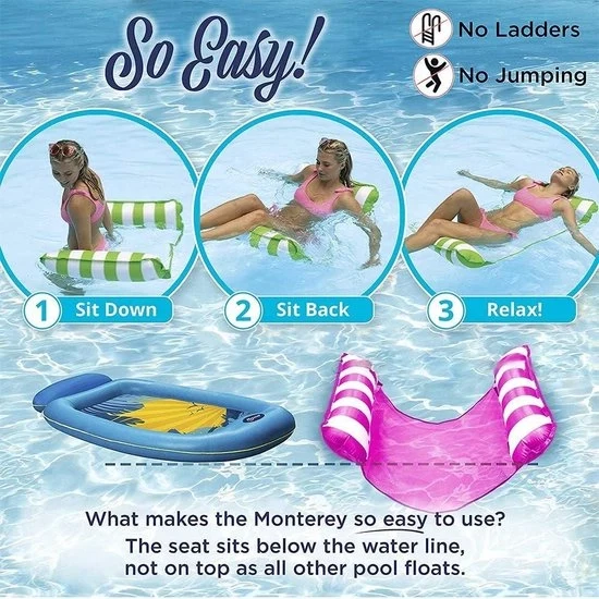 Ombrellone Galleggiante Multifunzionale 4 in 1 - Ombrello Inflato Lounge - Sella Lounge Ombrello Drifter - Ombrello Acquatico Lounge - Acqua Ombrello - Blu Pastello & Blu chiaro