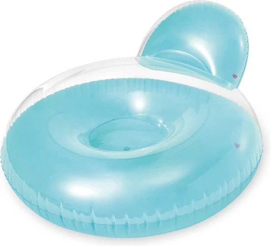 Sedia da Bagno Inflabile con Schiena di Cuscino - 137 x 122 cm - Vinile Colorato - Progettata per la Comodità