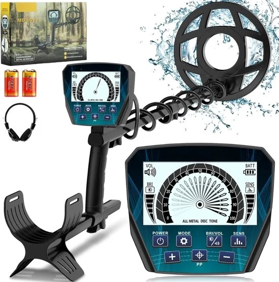 Metaaldetector per bambini - Set di metaaldetector - Regolabile altezza - Incluso auricolare e batterie - Set di metaaldetector - Ideale per spiaggia o bosco