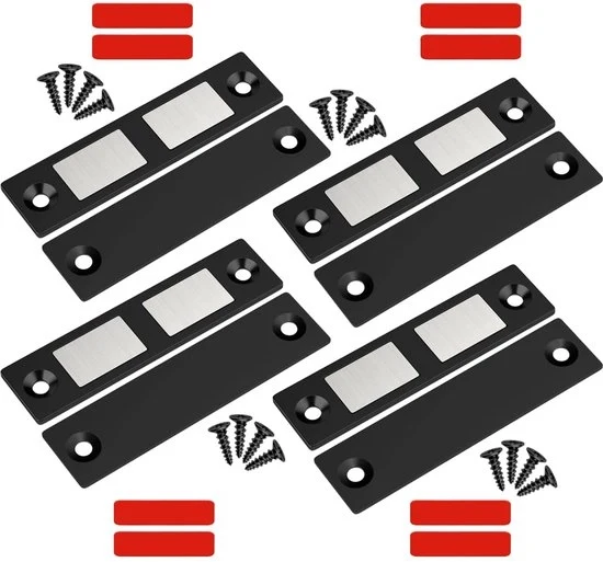 Set di chiusura magnetica a doppia forza - forti magneti - set da 4 - metallo