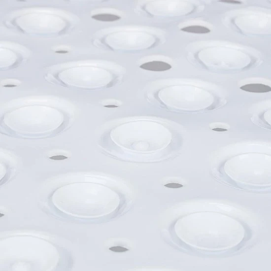 Pavimento antiscivolo per bagno extra grande - Massaggiatore di aria - 100x40 cm - Bianco