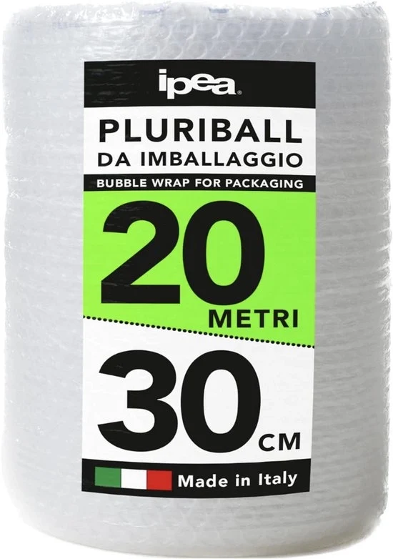 Foglia a Nodini - 20 metri - 20 m x 30 cm – Foglia a Sferette per Imballaggio – Materiale di Protezione Antiscivolo – Foglia di Protezione per Spedizioni e Trasferte – Made in Italia