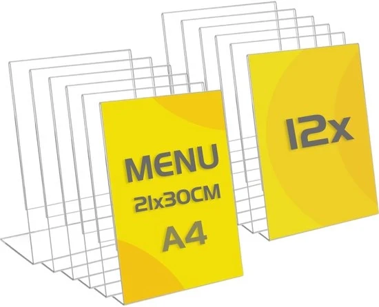 Display A4 Transparante Acryl - 1 pezzo - 30 x 21 cm