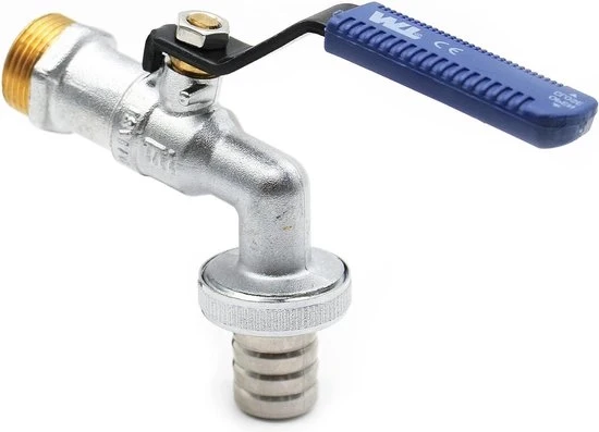 Valvola esterna 3/4" x 3/4" con maniglia a sfera - Per giardino e terrazza - Riscaldamento idrico e climatizzazione esterna