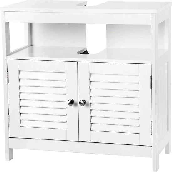 Wastafelmeubel deluxe - Arredio della doccia - Cassetto della doccia - Cassetto della stanza da bagno - Cassetto in stazione - Bianco - 60x60x30 cm