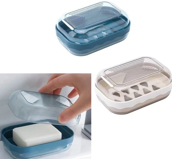Due contenitori di sapone impermeabili e senza perdite per bagno e per la strada