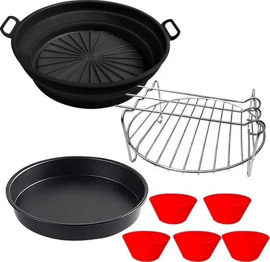 Accessori per Airfryer - Set di Accessori per Airfryer - Adatto per Fritture ad Aria Calda