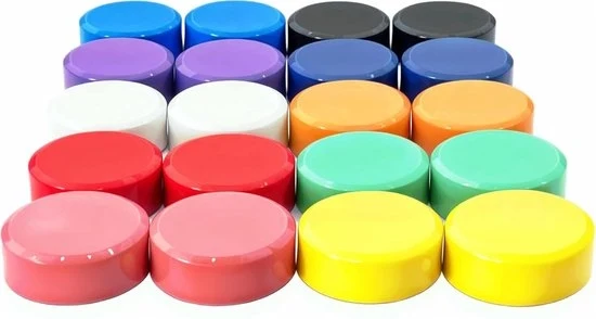 Magneti per frigorifero colorati - 20 pezzi - forti magneti mini