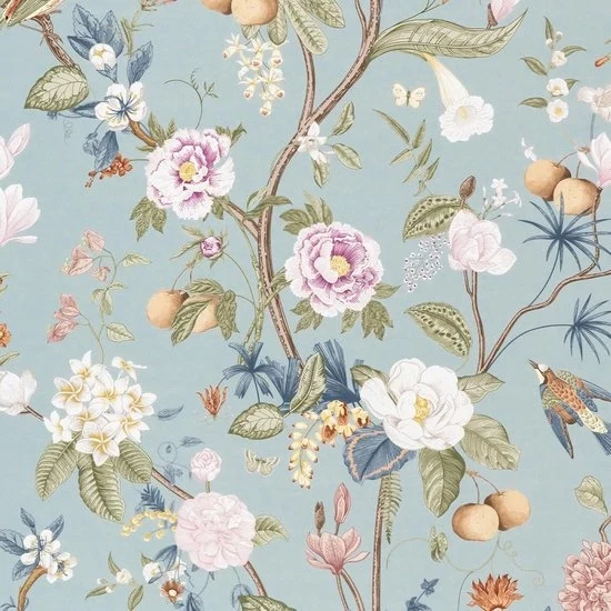 Tappeto autoadesivo con foglie di fiore - vinile - 44 cm x 300 cm