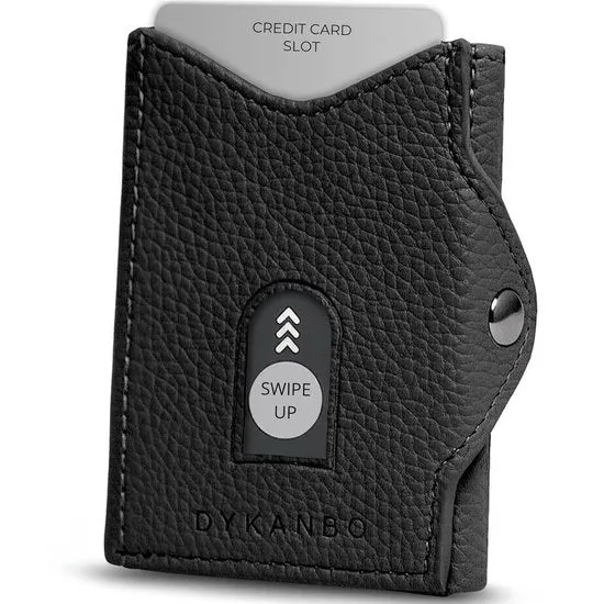 Portafoglio in pelle per uomo - Protezione RFID - Nero