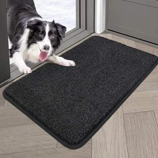 Panno di protezione per porte con funzione di assorbimento dell'acqua - resistente alle macchie - profilo basso - 1 pezzo - poliestere