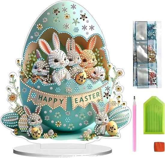 Tavolo per pittura con diamanti 5D – Set di decorazione DIY per tavolo – Kit di creatività per adulti e bambini – Set di craft per principianti