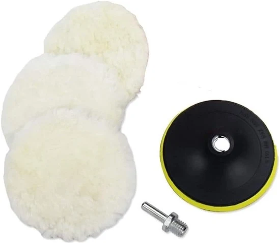 Set di pad di polimento per forare - 15 cm - 5 pezzi - ideale per polire e applicare cera