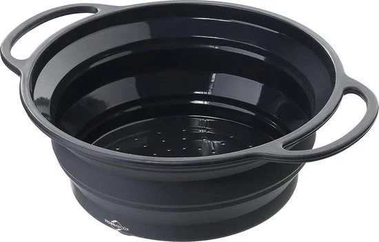 Vergiairatore pieghevole - accessori da cucina pratici - 24 cm - nero