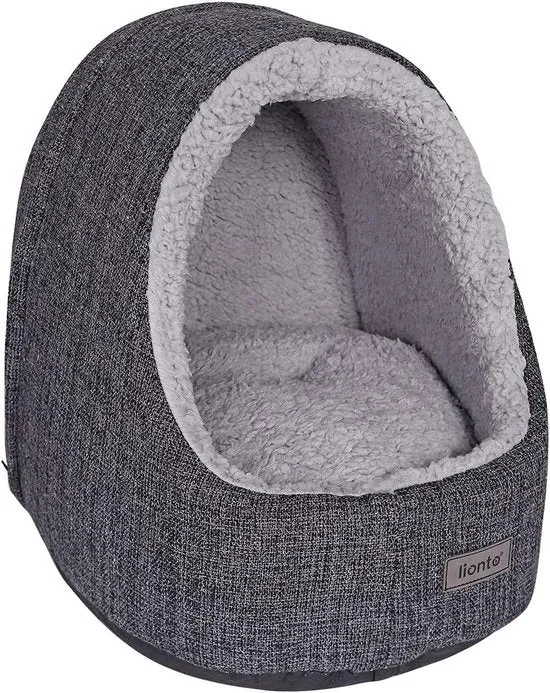 Cuscino Reversibile Casa Gatto Nido di Gatto Culla per Gatto Abbraccio per Gatto Casa per Gatto Grigio Scuro
