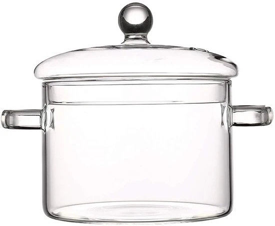 Ciotola da cottura in vetro - 1500 ml - resistente al calore - ideale per la cottura