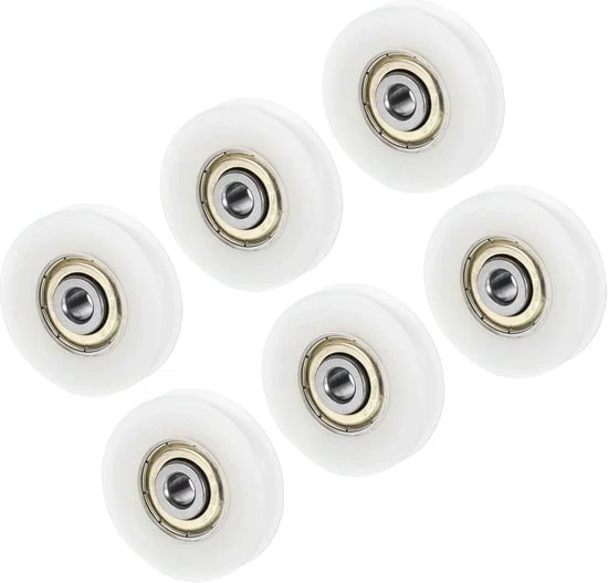 Katena a nastro in nylon a U - 6 pezzi - Bianco - 5 x 21 x 7 mm