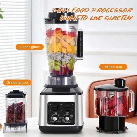 Macchina per cucina - 3-in-1 - 9500W - 8 lame - 4 lame