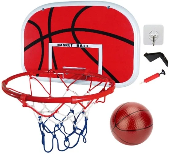 Mini Ringo di Basket - Flessibile - Esterno Interno - per Bambini - Incluso Pompa e Pallone