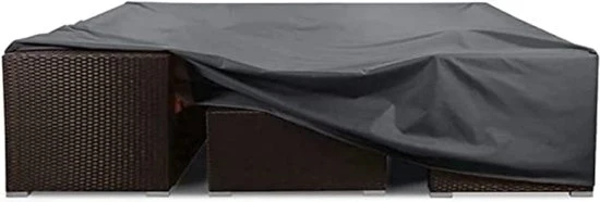 Copertone impermeabile per cuscini di giardino rettangolari in tessuto 420D Oxford resistente all'UV e alle scalfitture, idoneo per tutti i climi, misura 230 x 165 x 70 cm